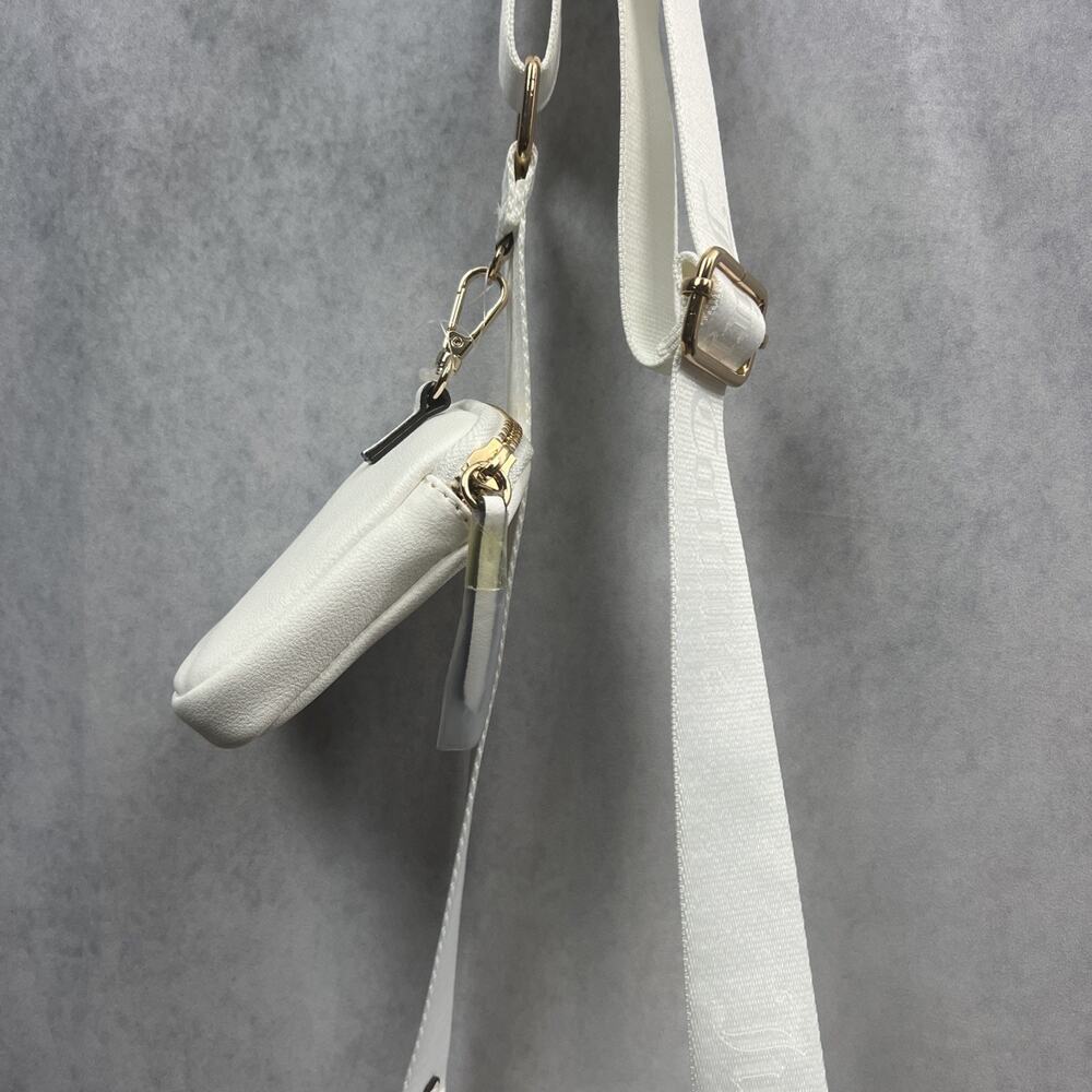 JUICY COUTURE Monogram/Gold White Satchel Bag With Bonus Mini Bag NWT - Picture 12 of 14